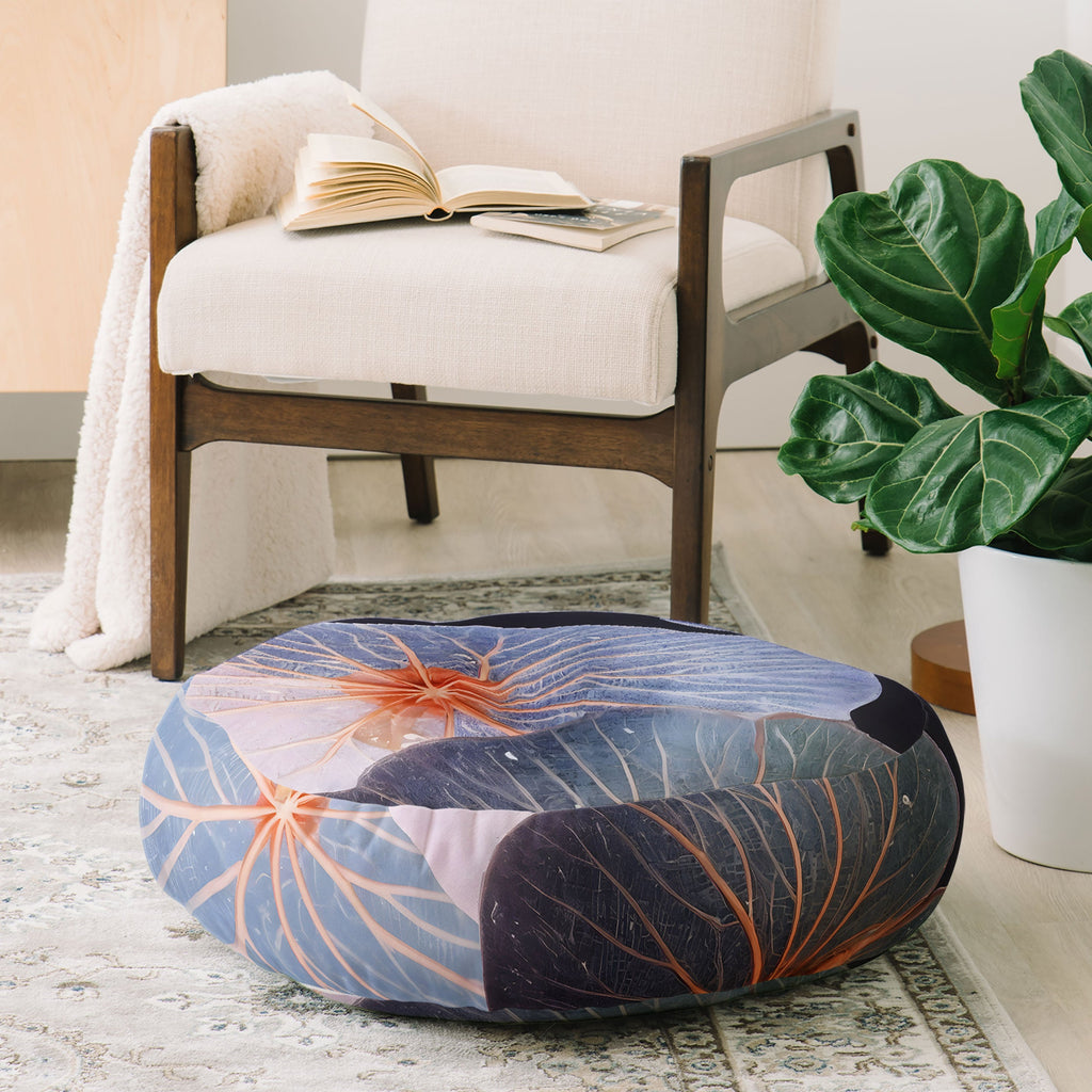 83 Oranges Translucence Floor Pillow Round