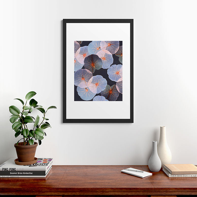 83 Oranges Translucence Framed Art Print