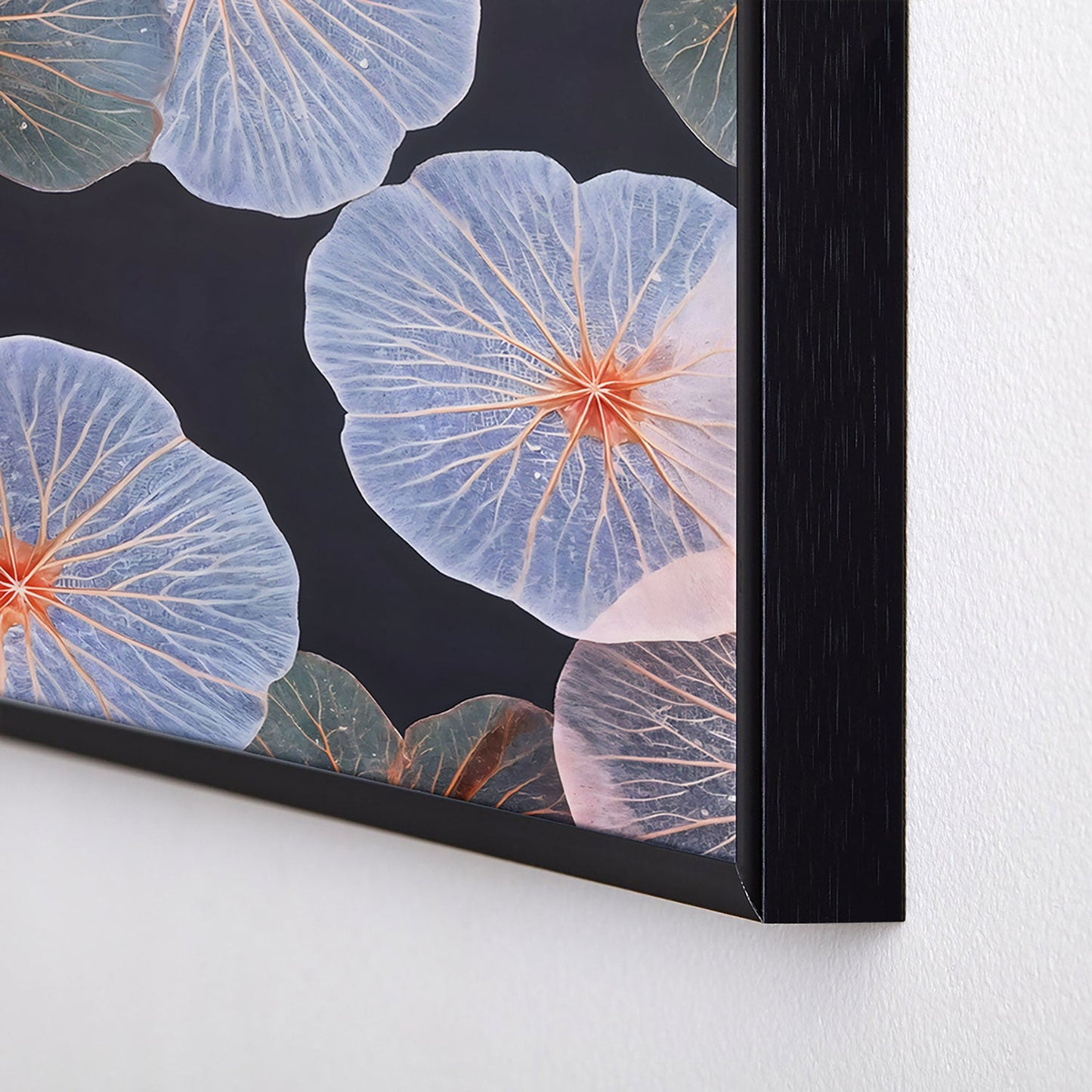 83 Oranges Translucence Square Metal Framed Art Print