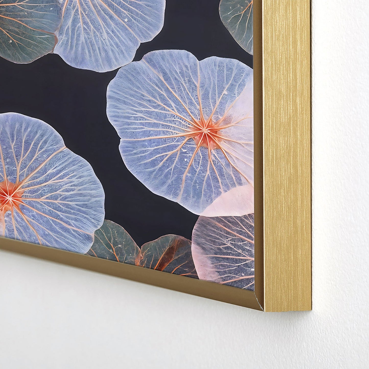 83 Oranges Translucence Square Metal Framed Art Print