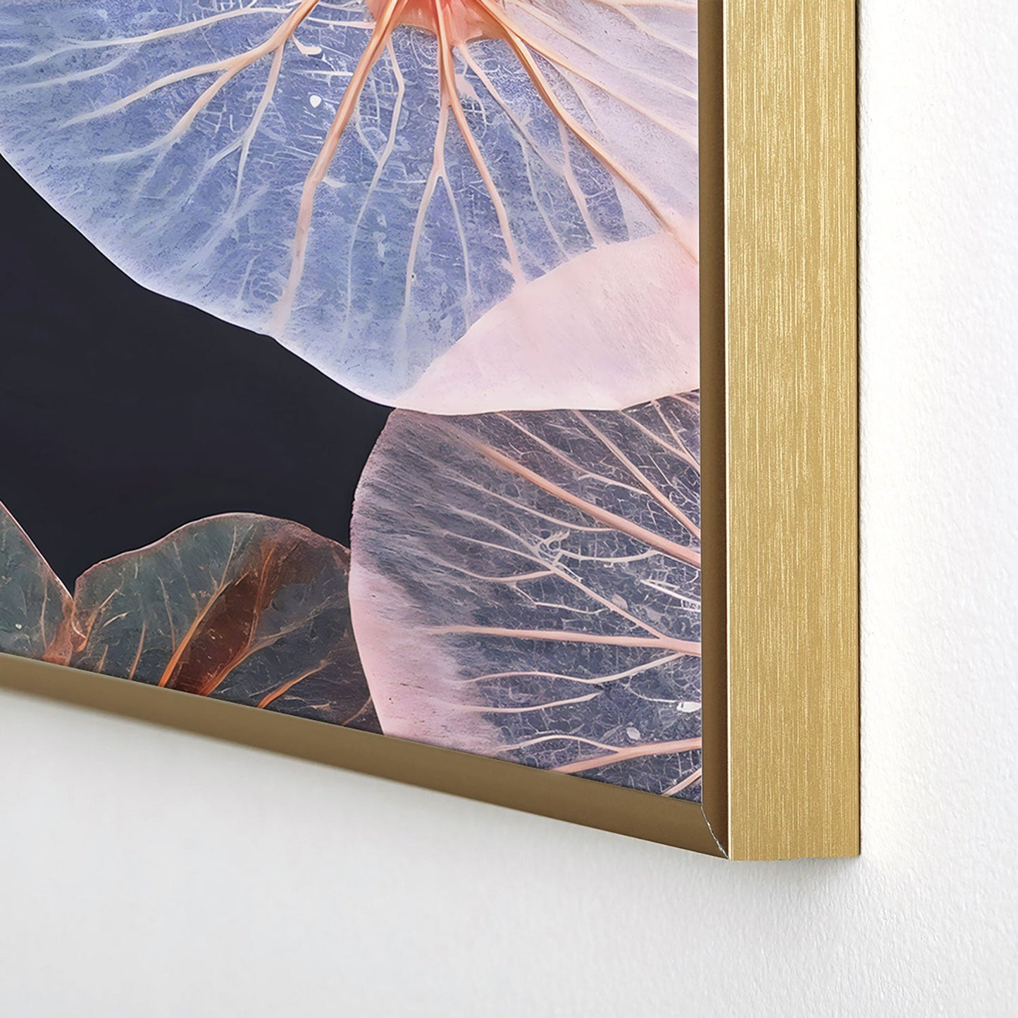 83 Oranges Translucence Square Metal Framed Art Print