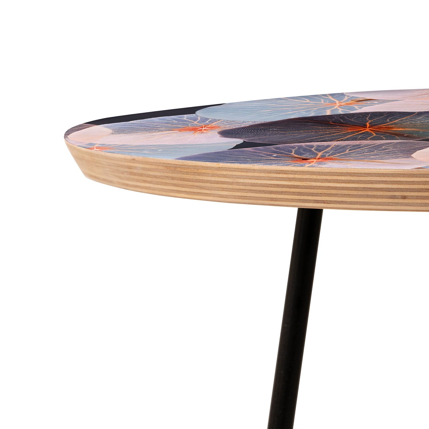 83 Oranges Translucence Round Side Table