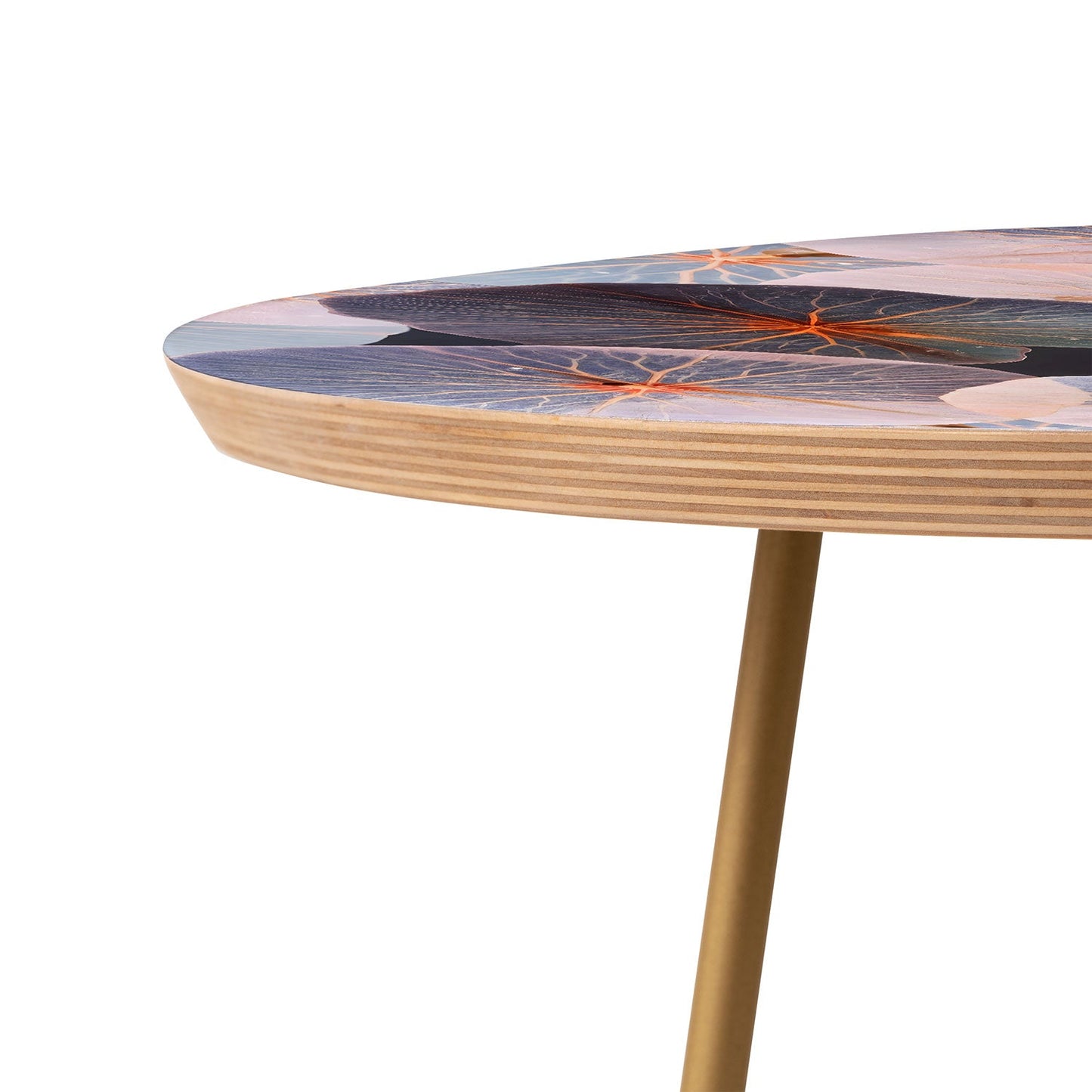 83 Oranges Translucence Round Side Table