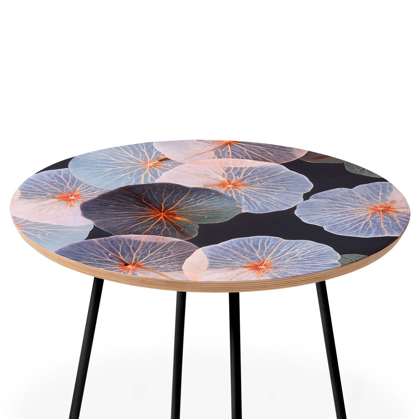 83 Oranges Translucence Round Side Table