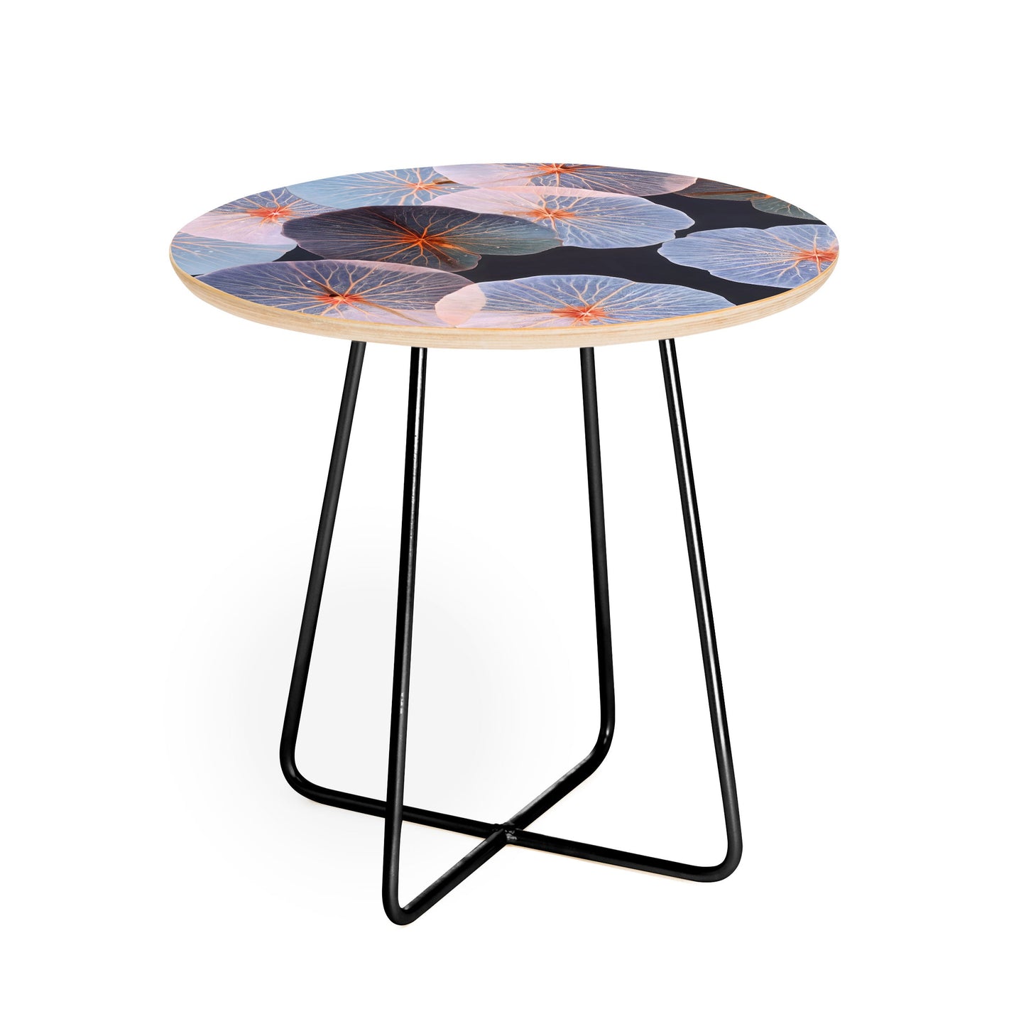 83 Oranges Translucence Round Side Table
