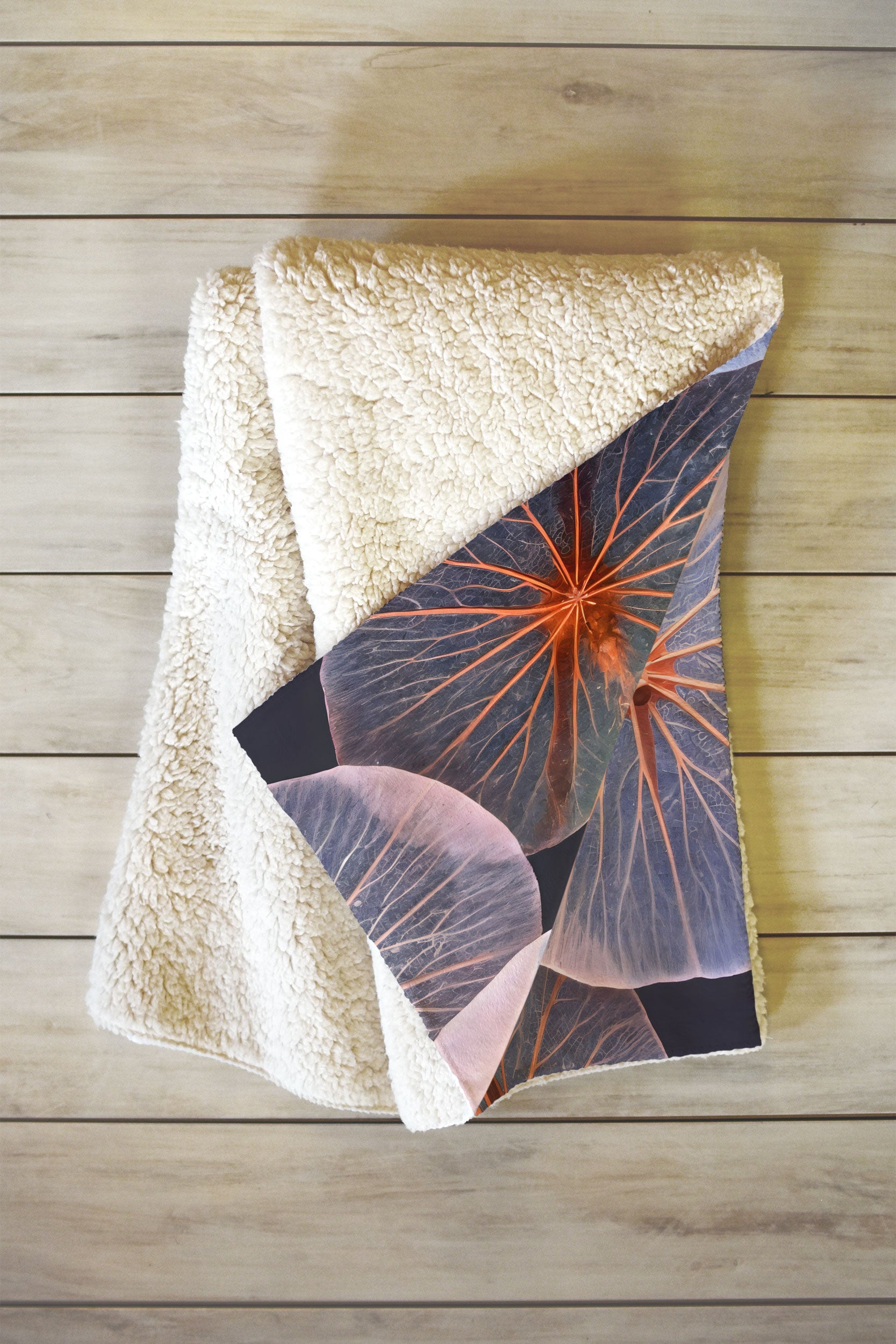 83 Oranges Translucence Fleece Throw Blanket
