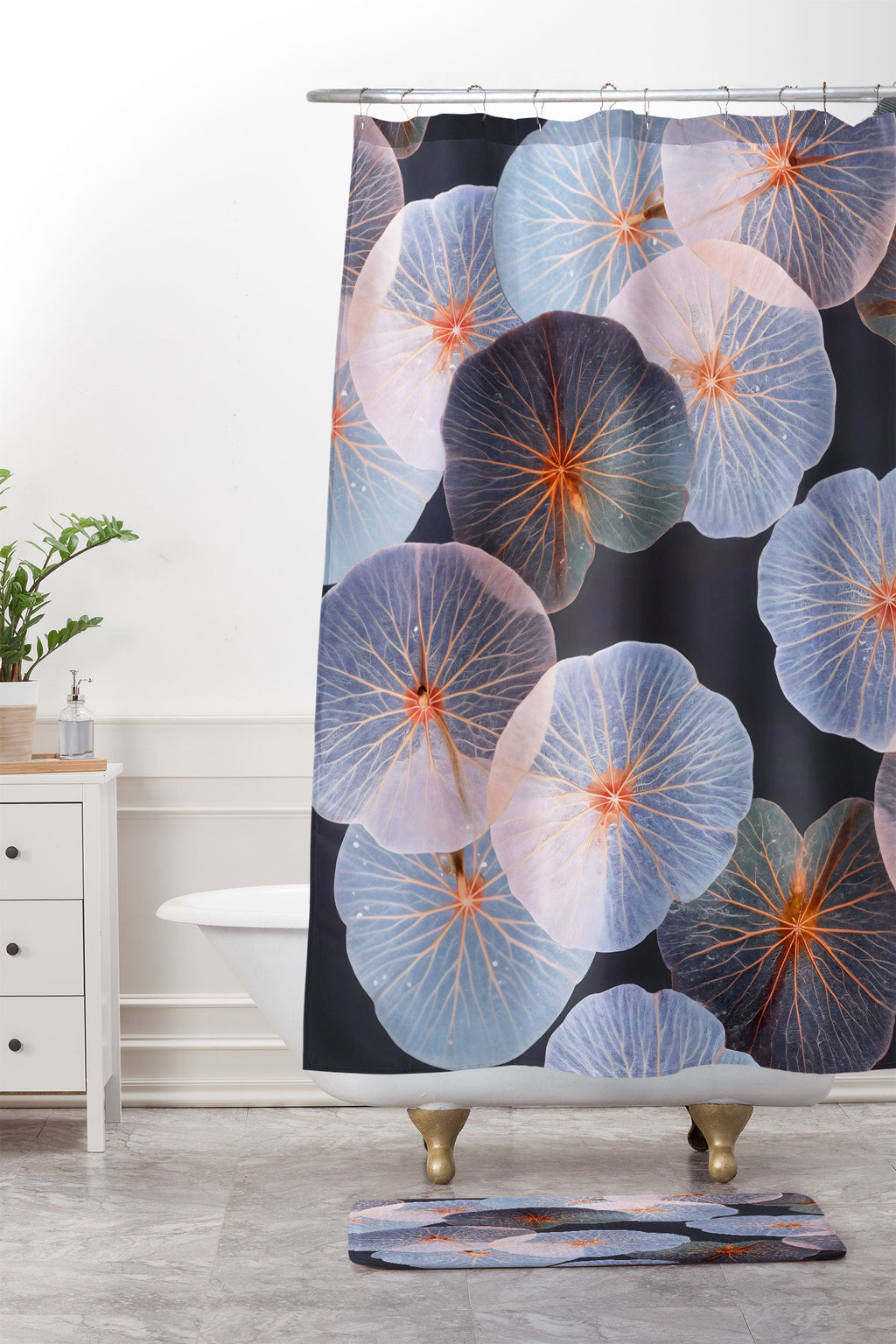 83 Oranges Translucence Memory Foam Bath Mat