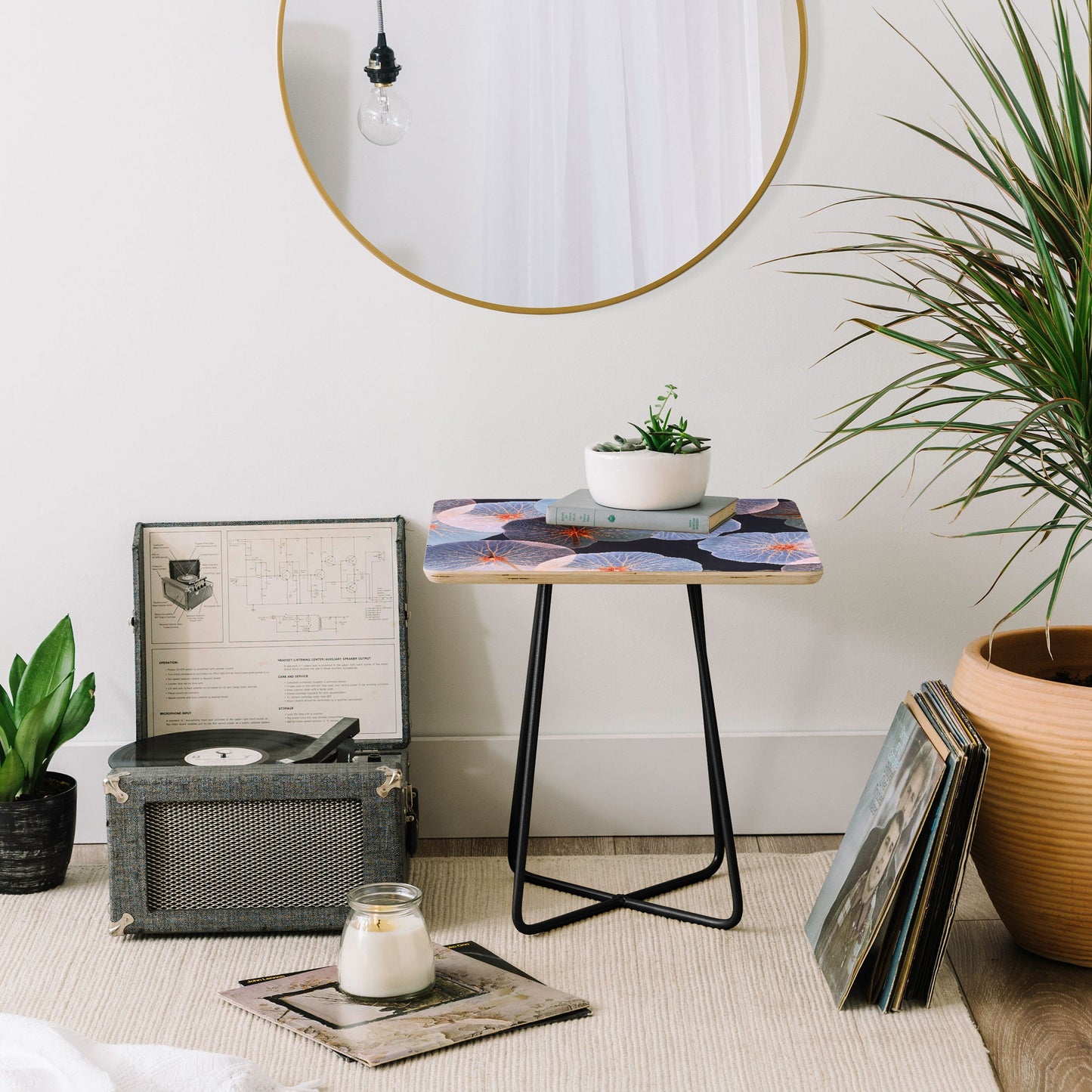 83 Oranges Translucence Side Table