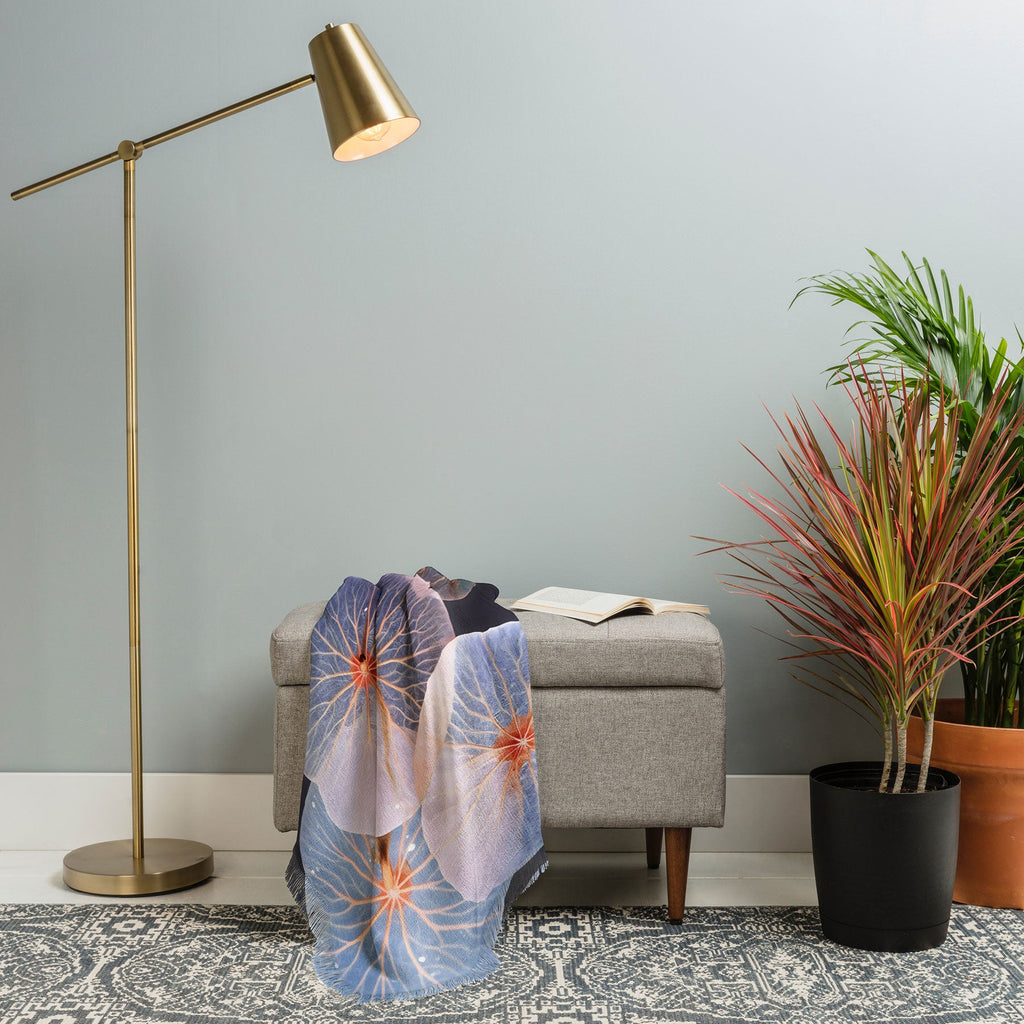 83 Oranges Translucence Throw Blanket