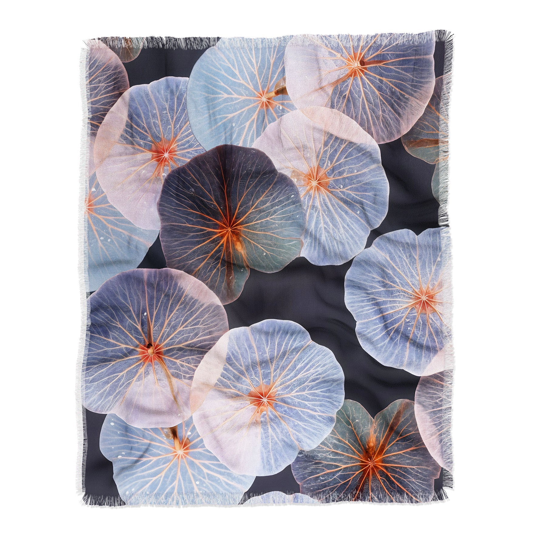 83 Oranges Translucence Throw Blanket