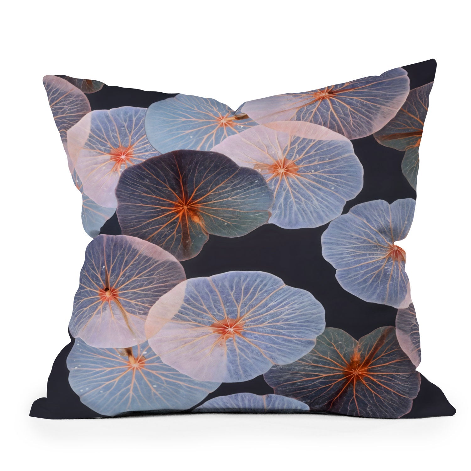 83 Oranges Translucence Throw Pillow
