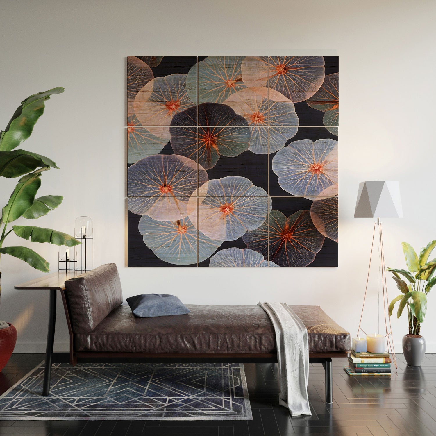 83 Oranges Translucence Wood Wall Mural