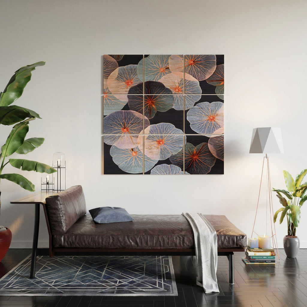 83 Oranges Translucence Wood Wall Mural