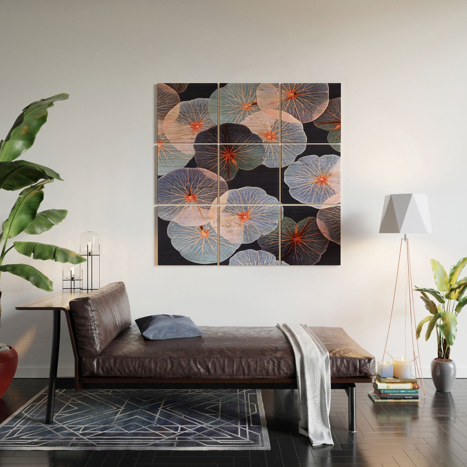 83 Oranges Translucence Wood Wall Mural