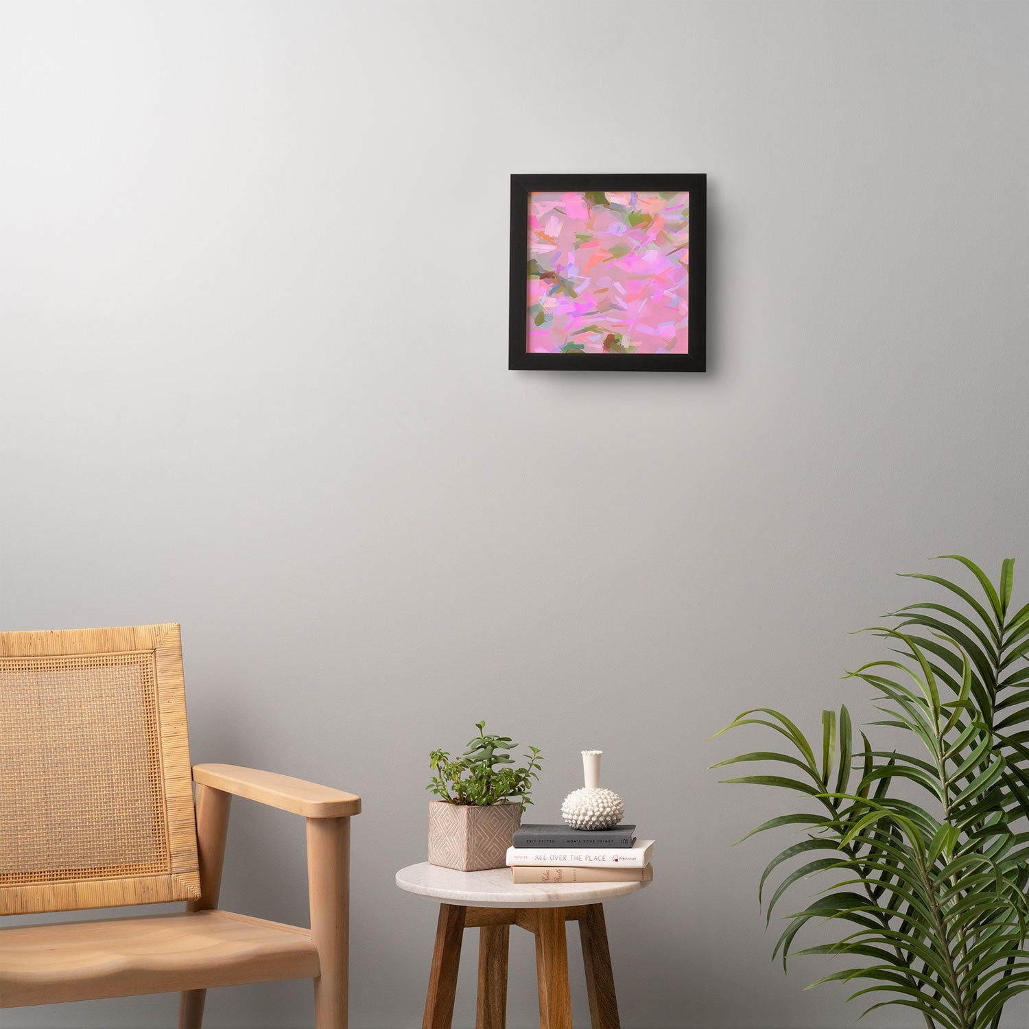 83 Oranges Whispers In Pink Framed Wall Art