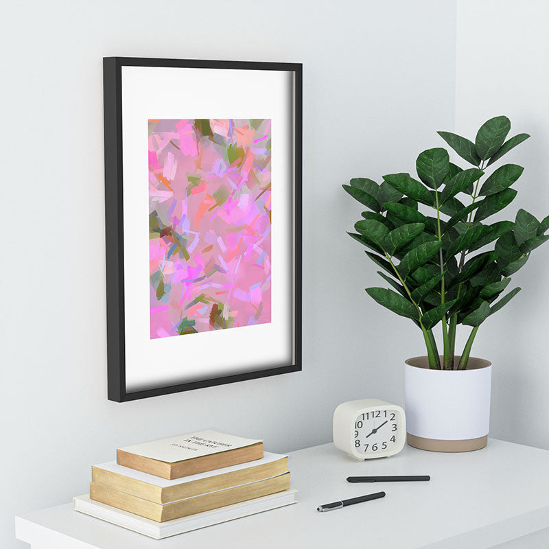 83 Oranges Whispers In Pink Recessed Framing Rectangle