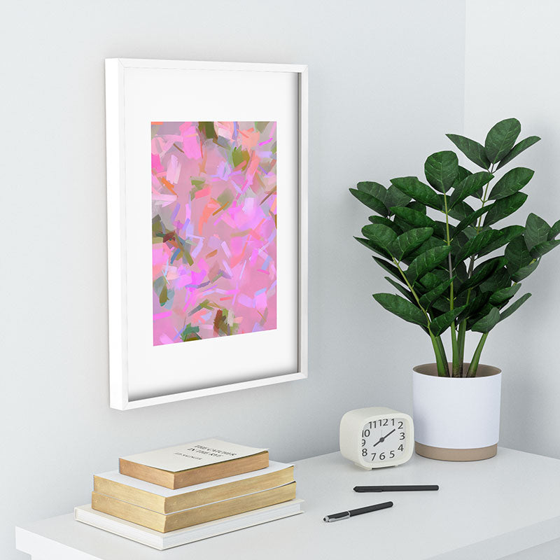 83 Oranges Whispers In Pink Recessed Framing Rectangle