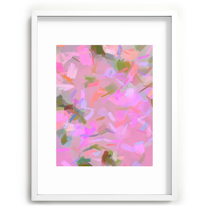 83 Oranges Whispers In Pink Recessed Framing Rectangle