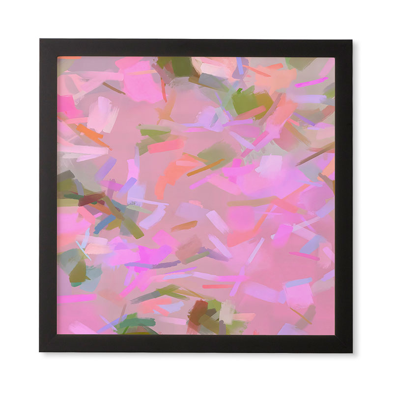 83 Oranges Whispers In Pink Framed Wall Art