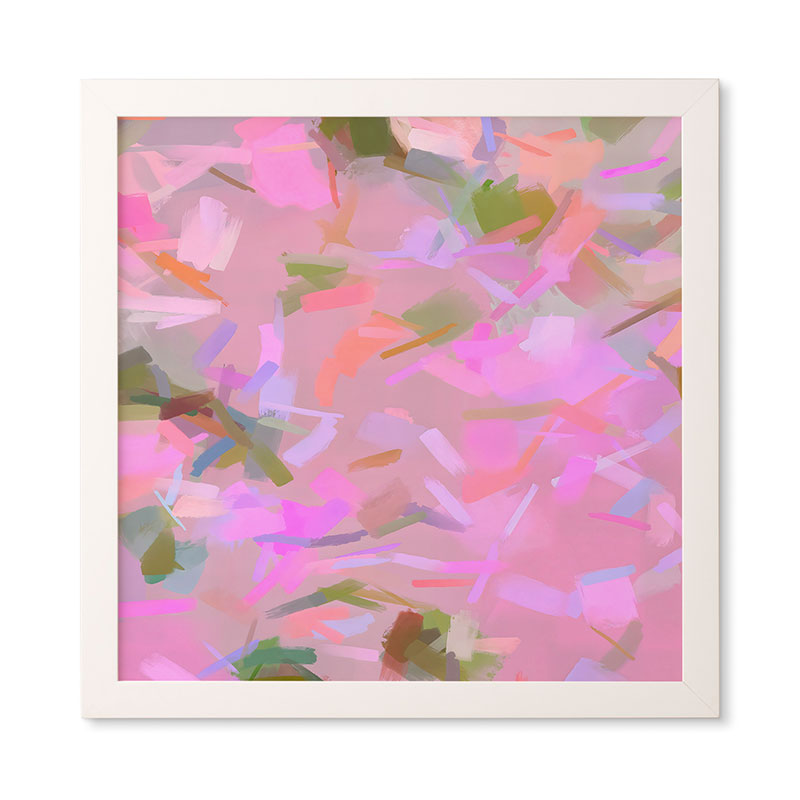 83 Oranges Whispers In Pink Framed Wall Art