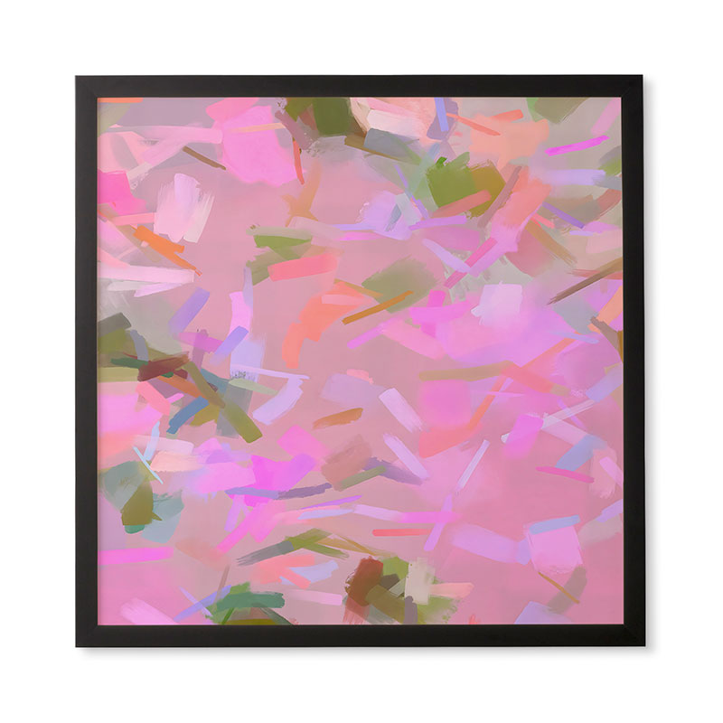 83 Oranges Whispers In Pink Framed Wall Art