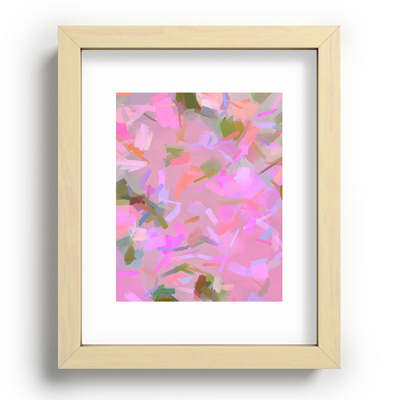 83 Oranges Whispers In Pink Recessed Framing Rectangle