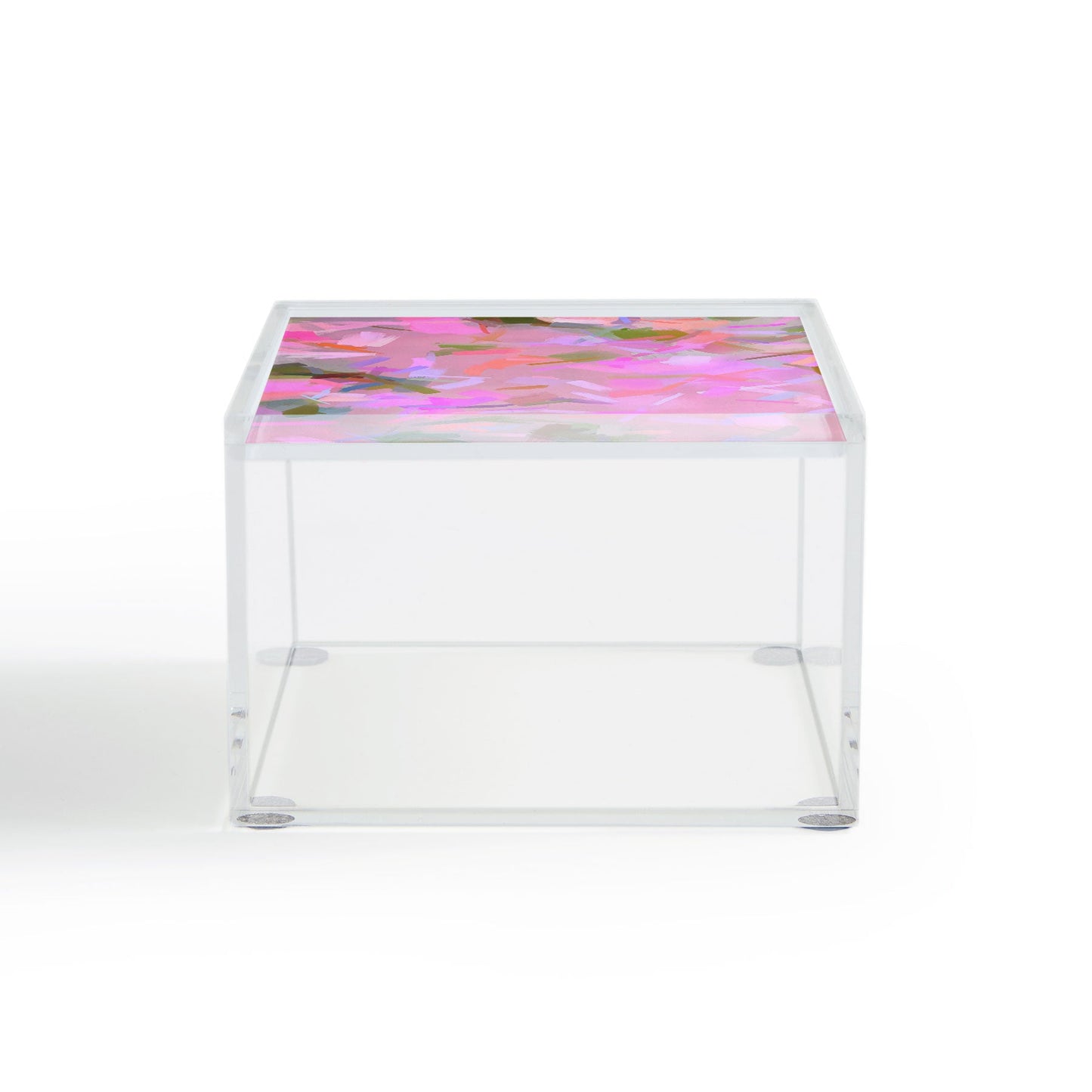 83 Oranges Whispers In Pink Acrylic Box