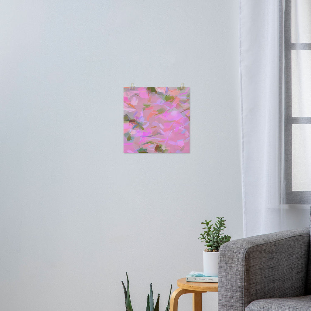 83 Oranges Whispers In Pink Art Print