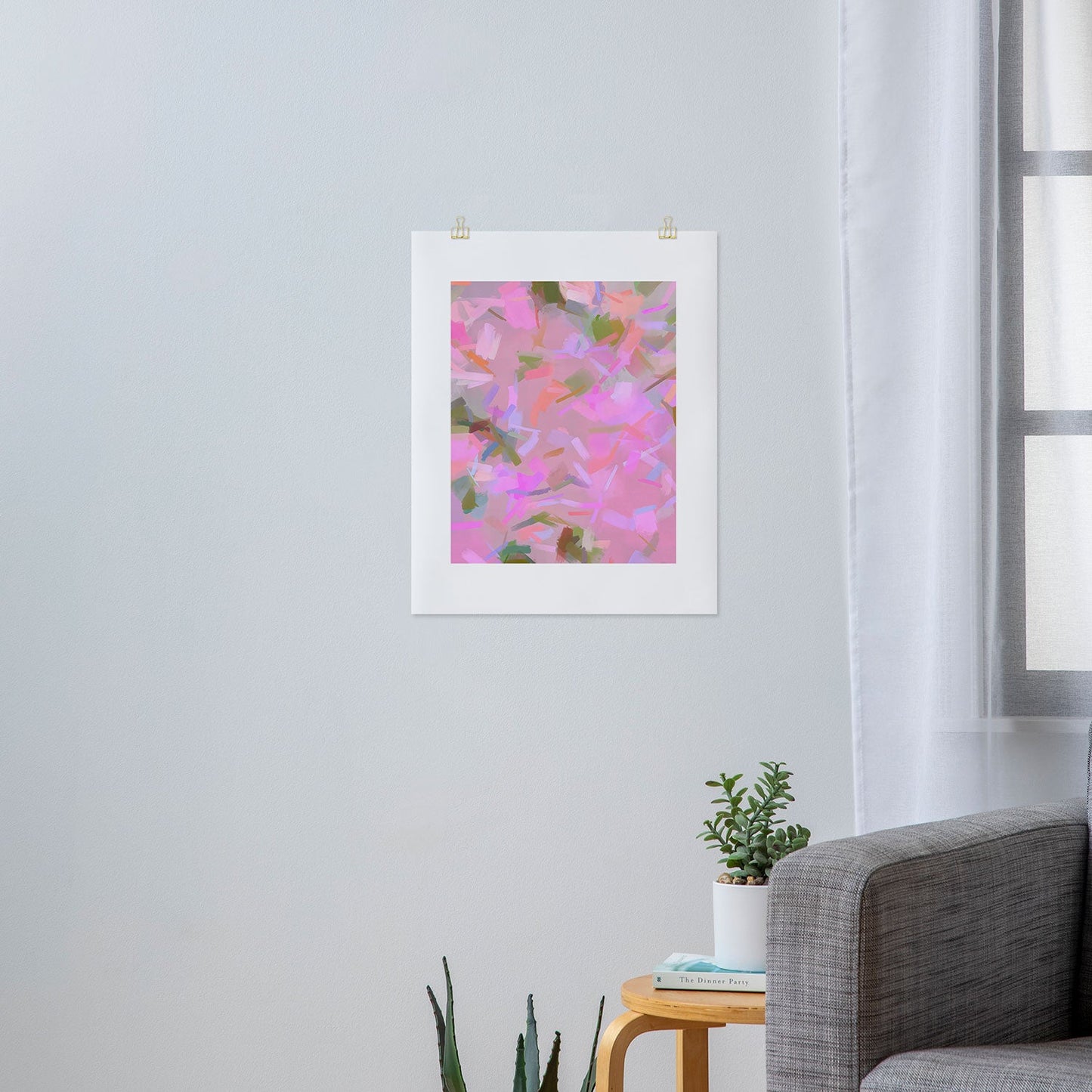 83 Oranges Whispers In Pink Art Print