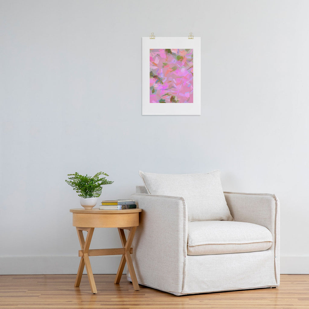 83 Oranges Whispers In Pink Art Print