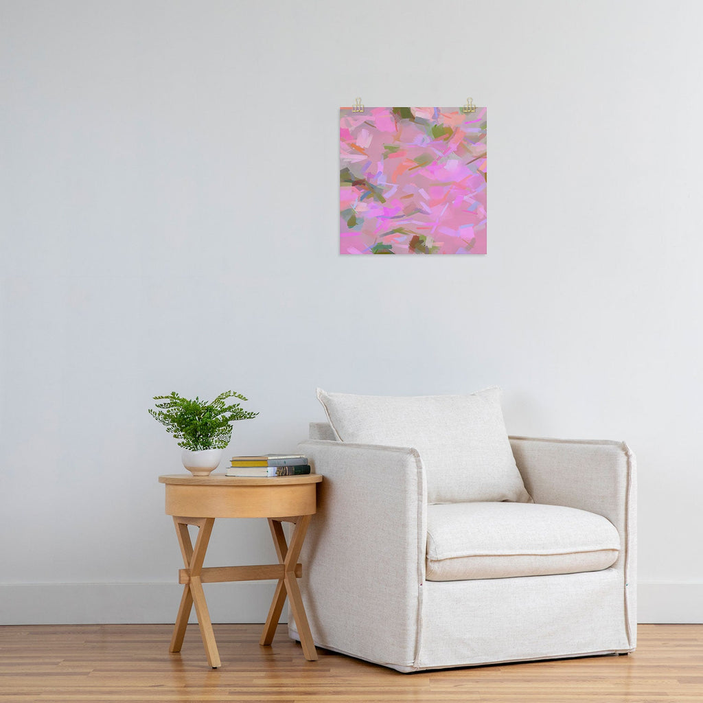 83 Oranges Whispers In Pink Art Print
