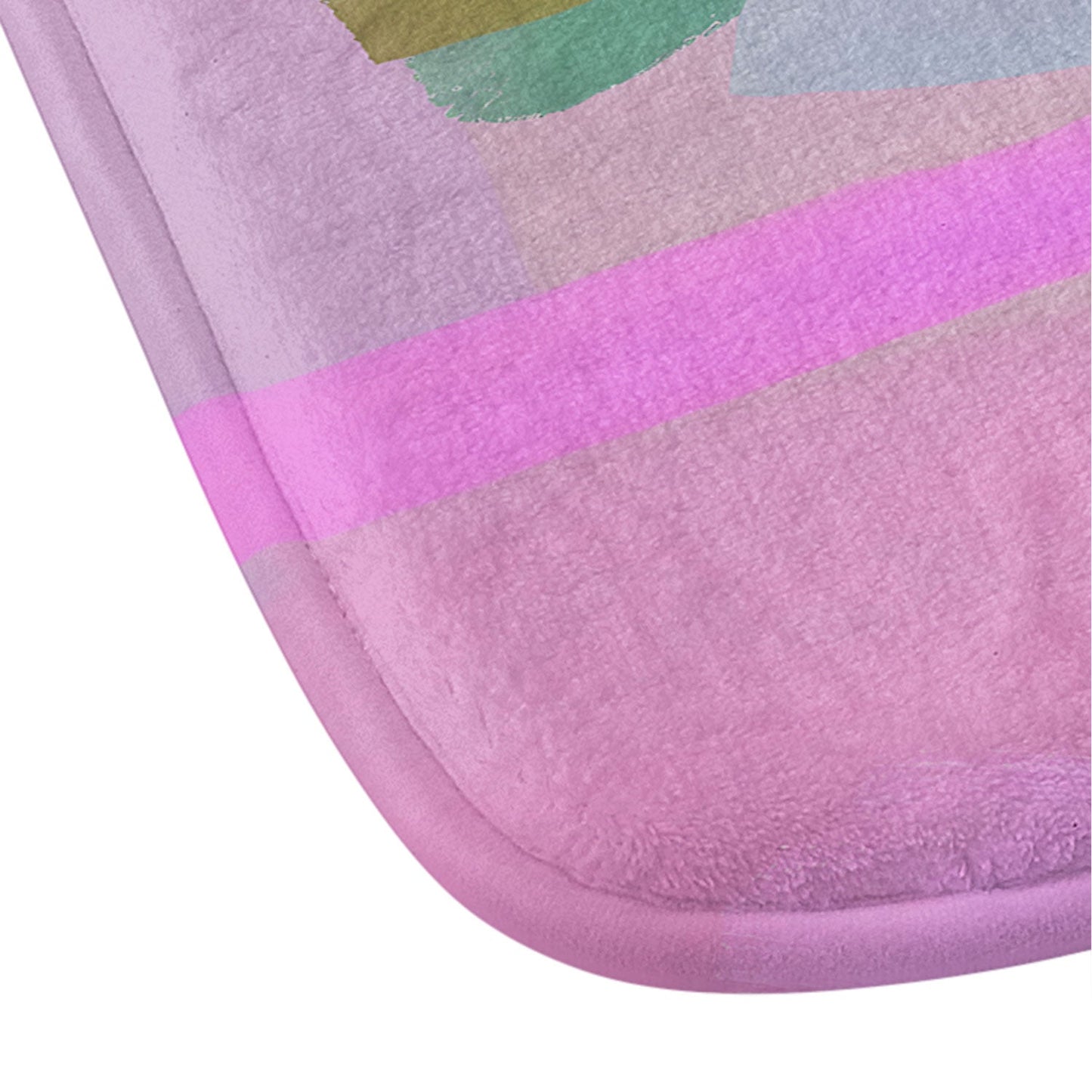 83 Oranges Whispers In Pink Memory Foam Bath Mat