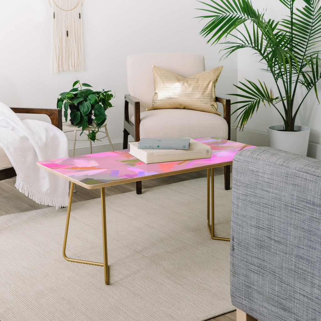 83 Oranges Whispers In Pink Coffee Table