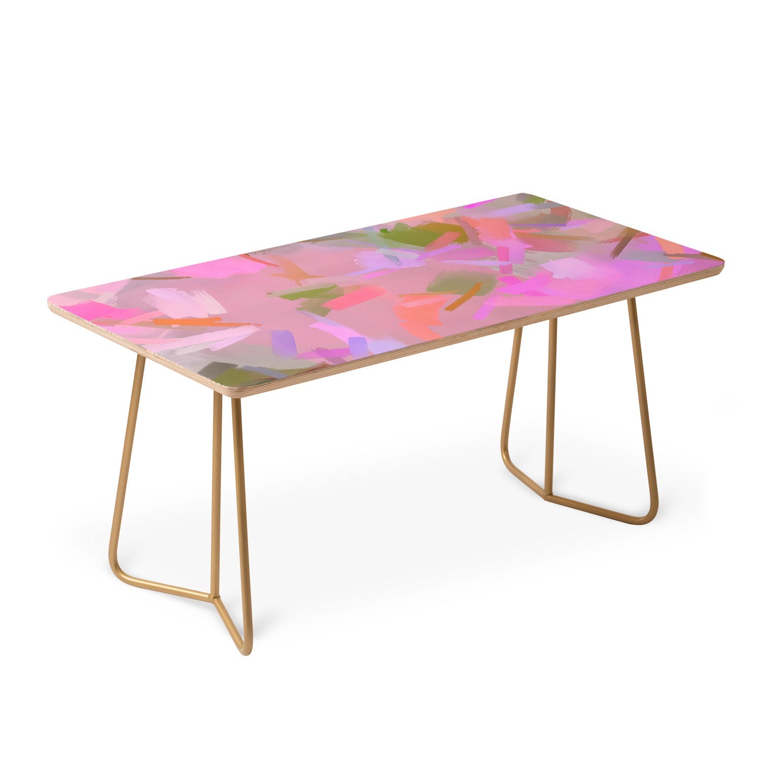 83 Oranges Whispers In Pink Coffee Table