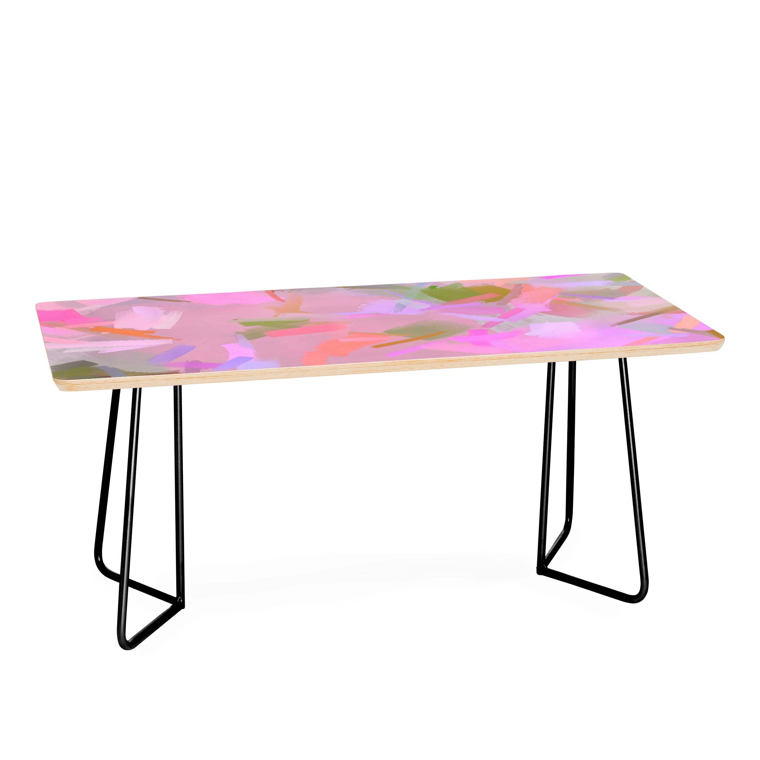 83 Oranges Whispers In Pink Coffee Table