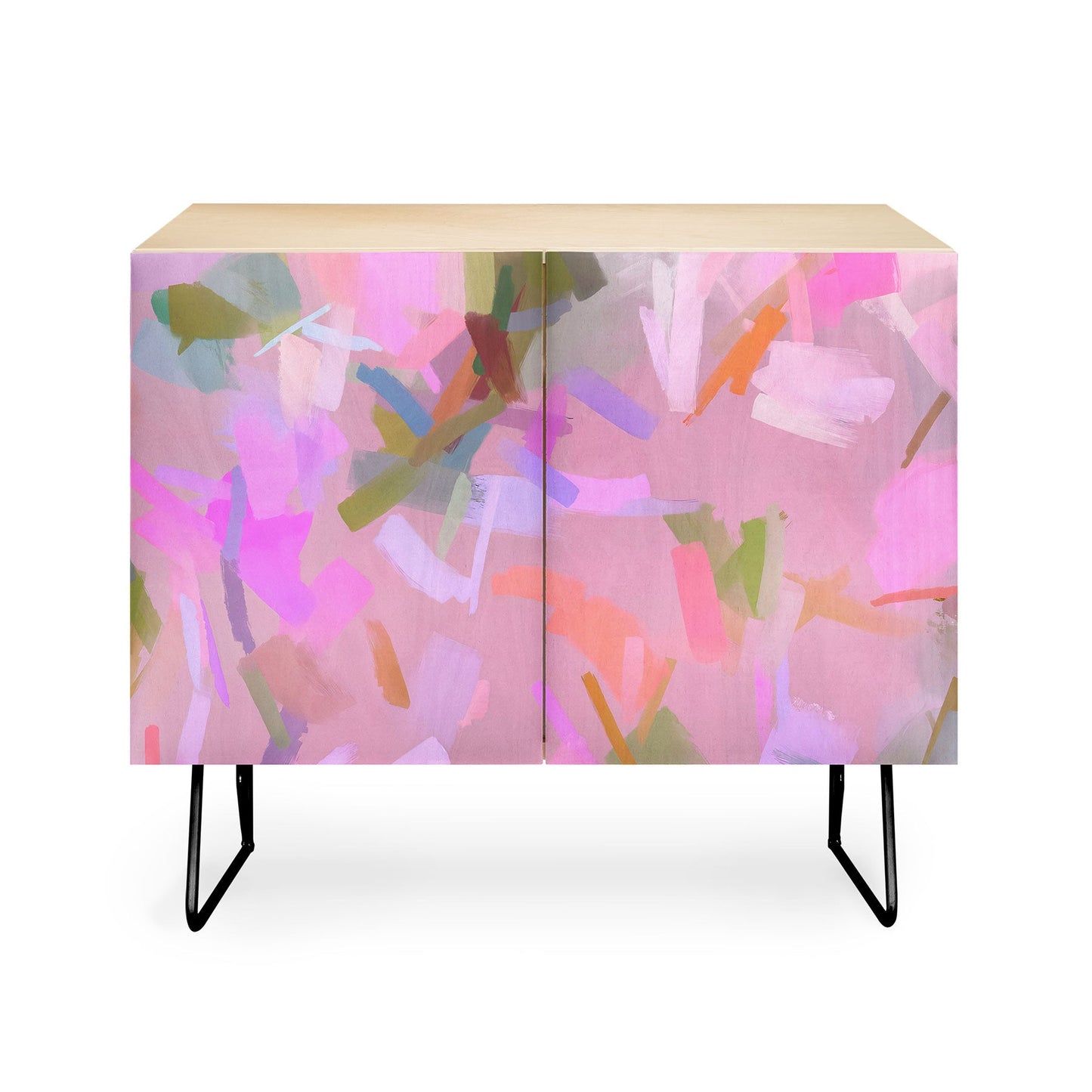 83 Oranges Whispers In Pink Credenza