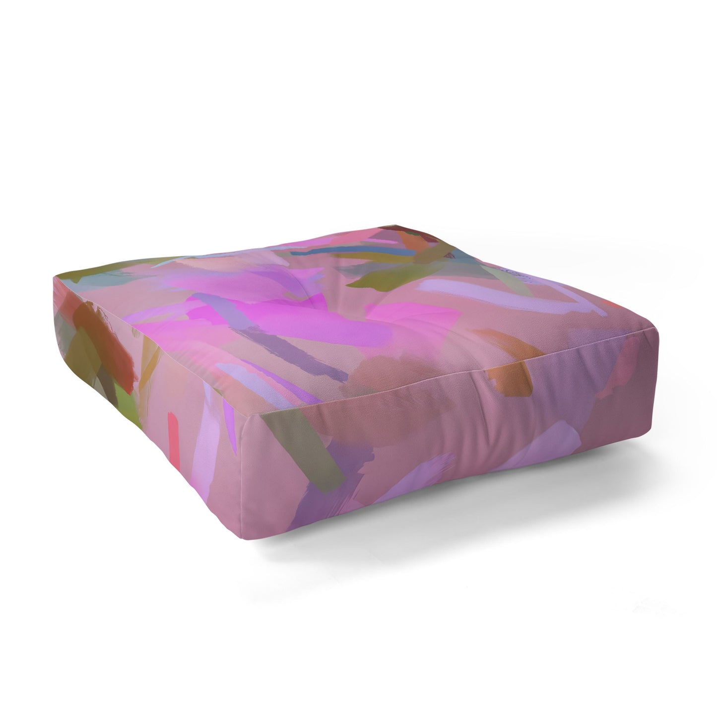 83 Oranges Whispers In Pink Floor Pillow Square
