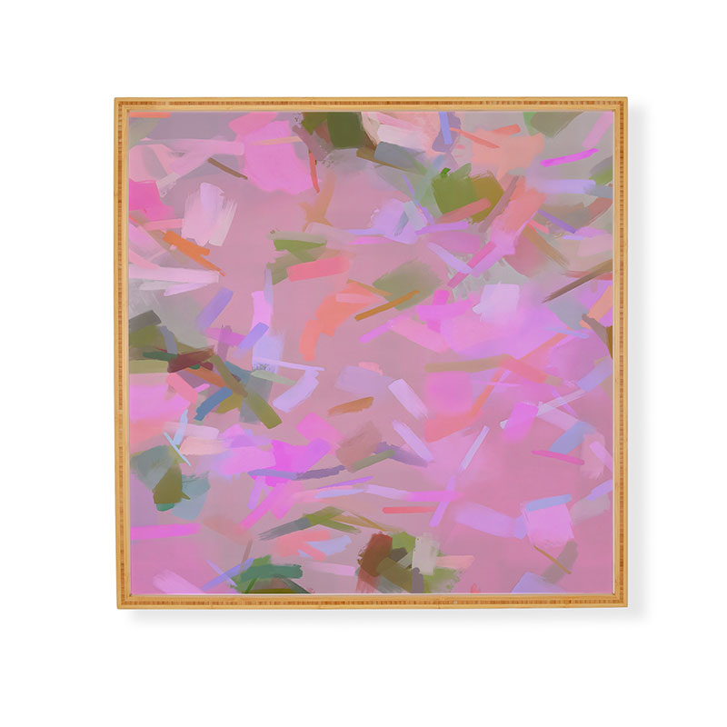 83 Oranges Whispers In Pink Framed Wall Art