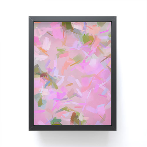 83 Oranges Whispers In Pink Framed Mini Art Print