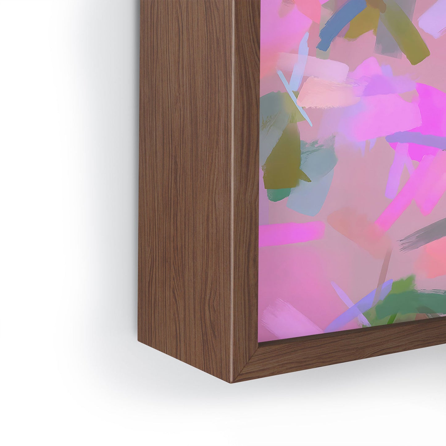 83 Oranges Whispers In Pink Framed Mini Art Print