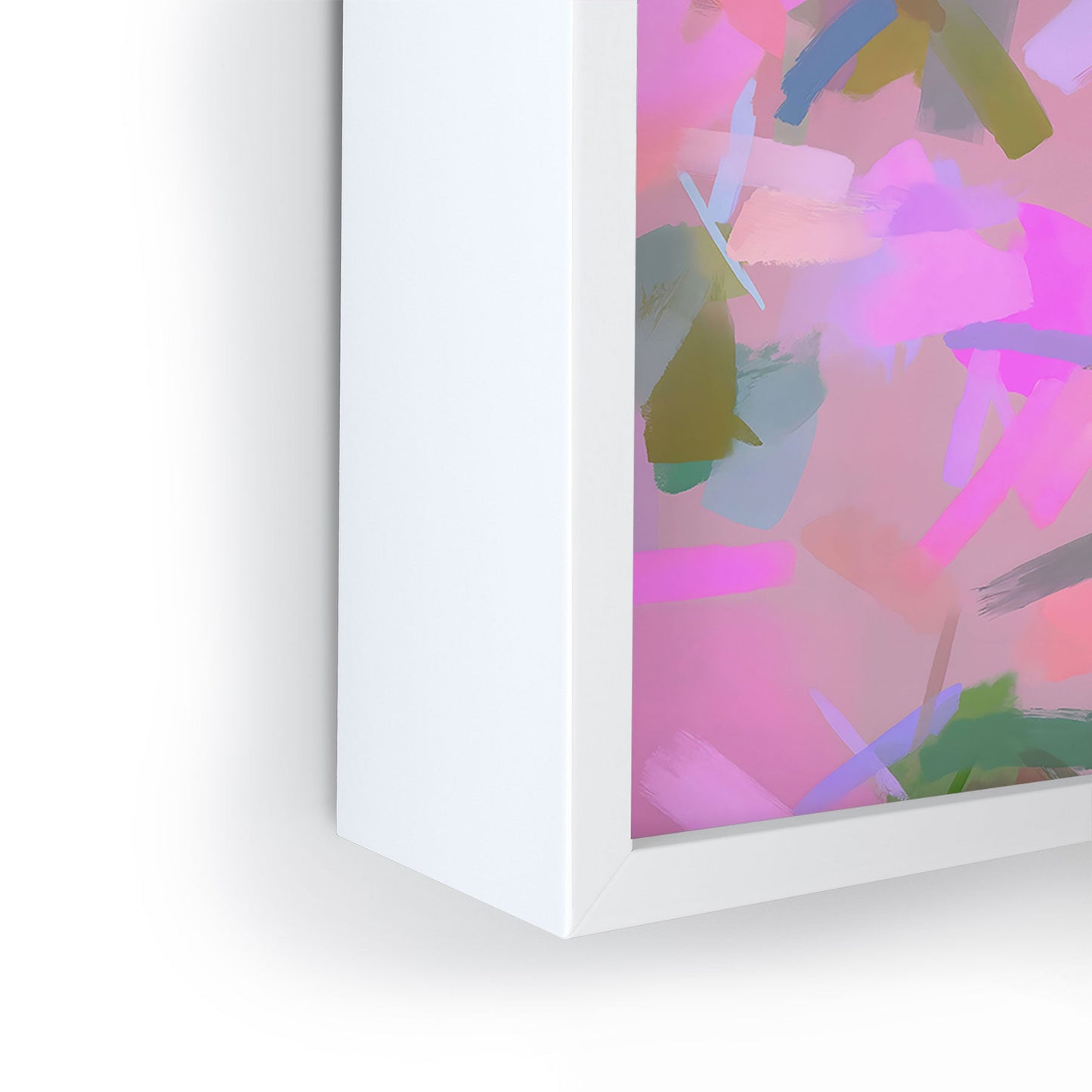 83 Oranges Whispers In Pink Framed Mini Art Print