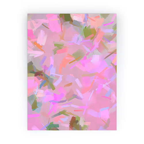 83 Oranges Whispers In Pink Mini Art Print