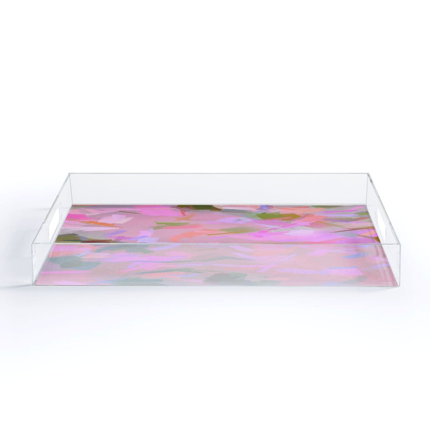 83 Oranges Whispers In Pink Acrylic Tray