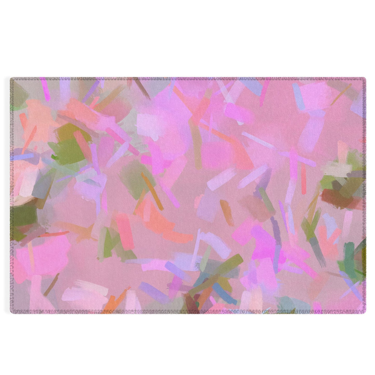 83 Oranges Whispers In Pink Outdoor Rug