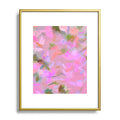 83 Oranges Whispers In Pink Metal Framed Art Print