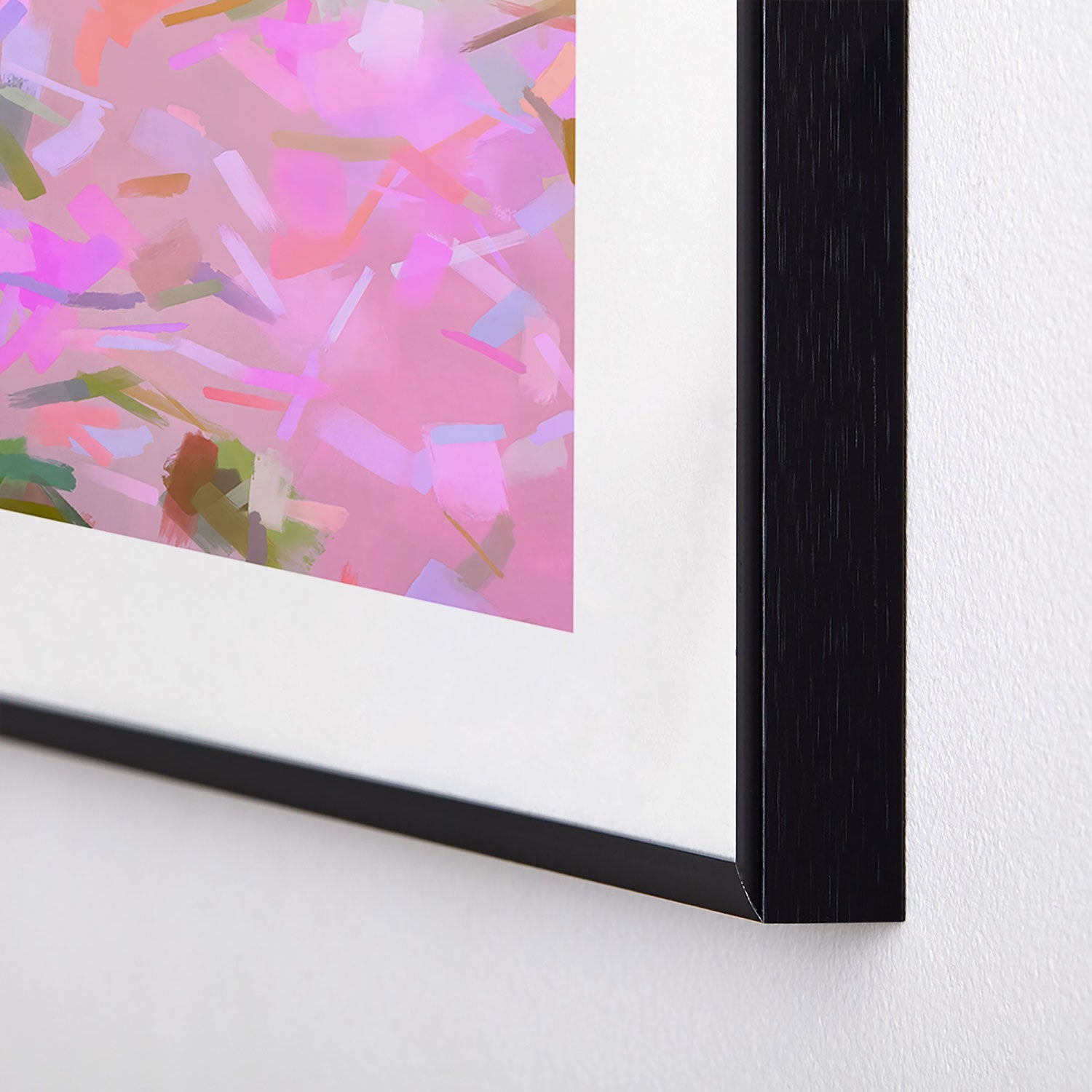 83 Oranges Whispers In Pink Metal Framed Art Print