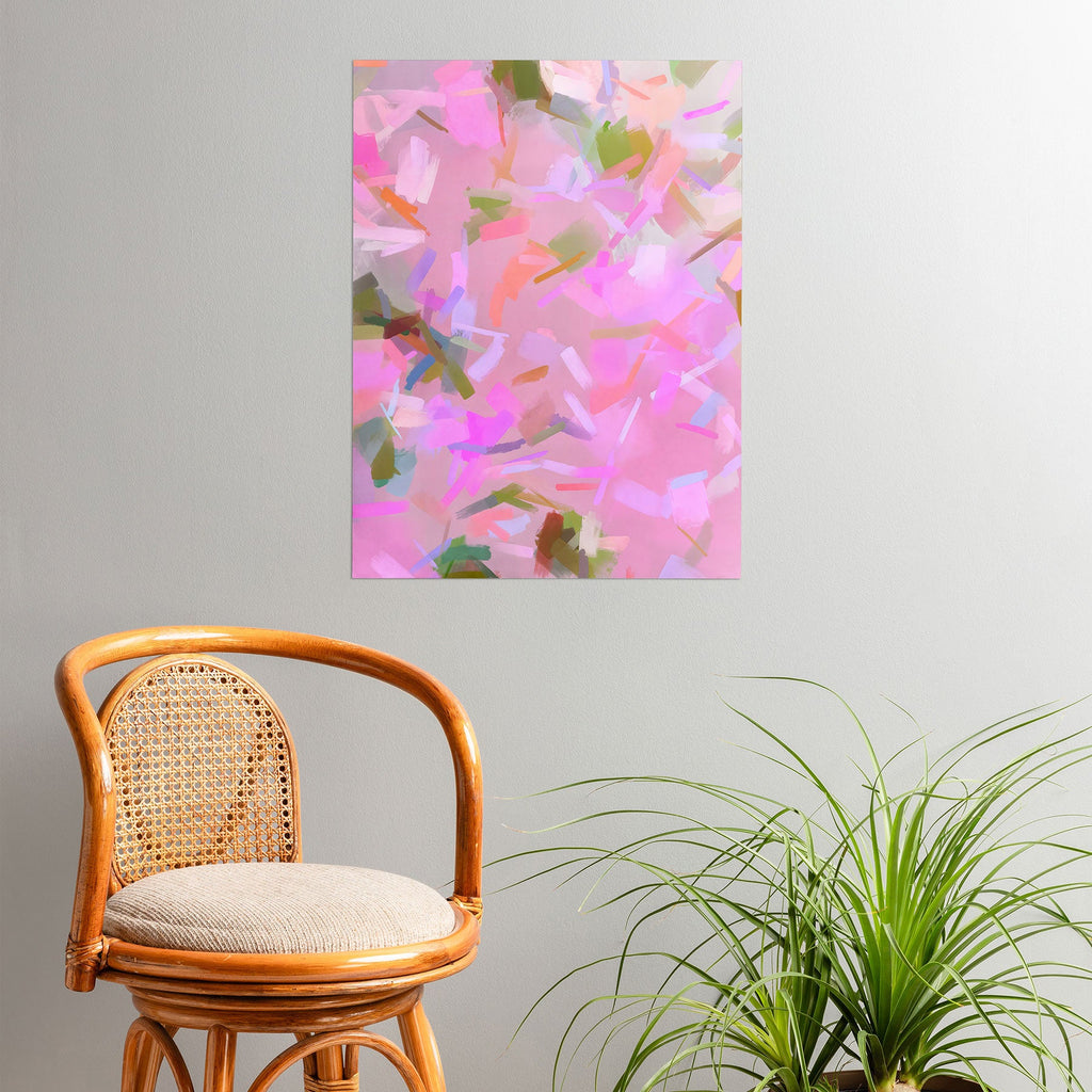 83 Oranges Whispers In Pink Poster