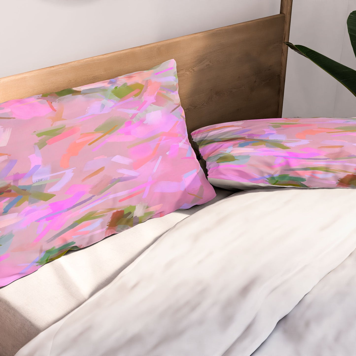 83 Oranges Whispers In Pink Pillow Shams