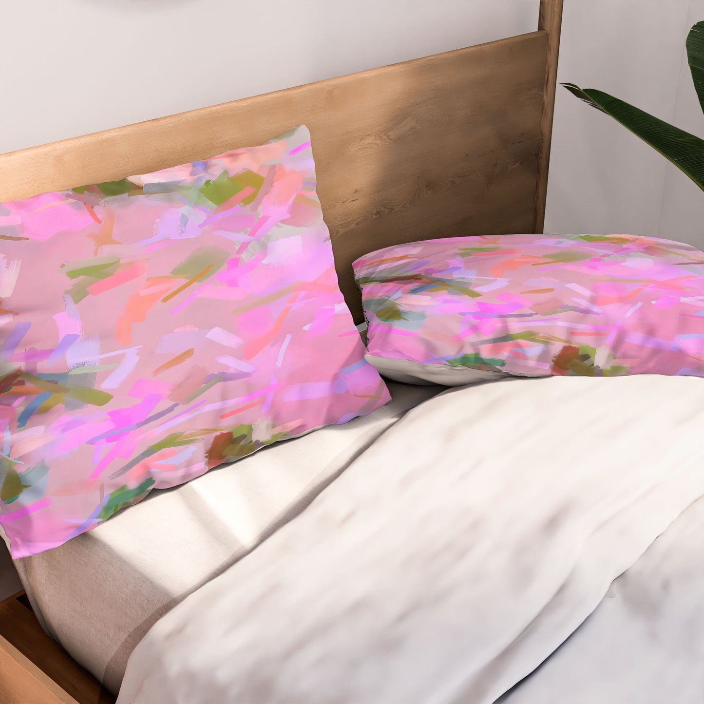 83 Oranges Whispers In Pink Pillow Shams