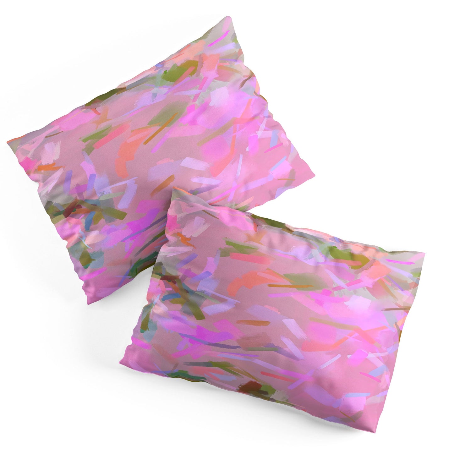 83 Oranges Whispers In Pink Pillow Shams